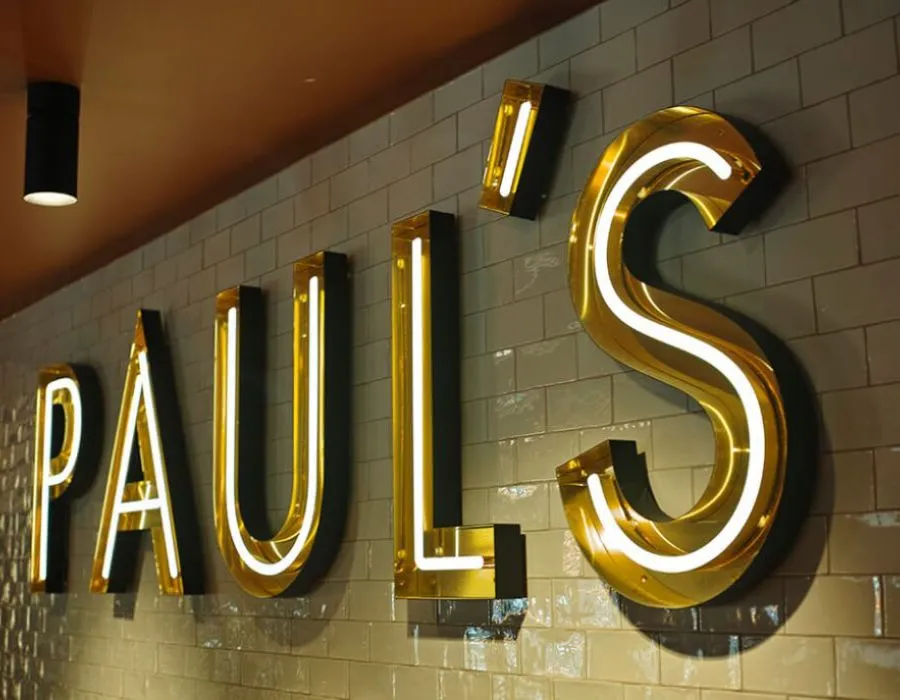 SS Reverse Letters with LED Neon