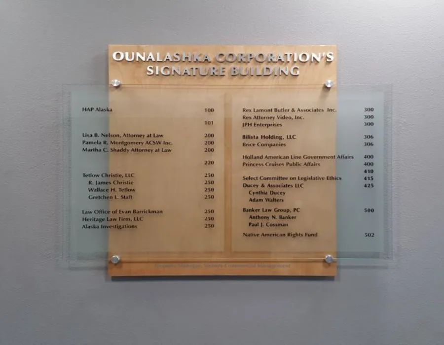 Wooden + Acrylic with Acrylic & Vinyl Cut Letters